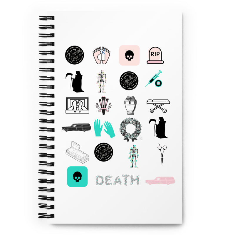 23 Death Icons Spiral Notebook