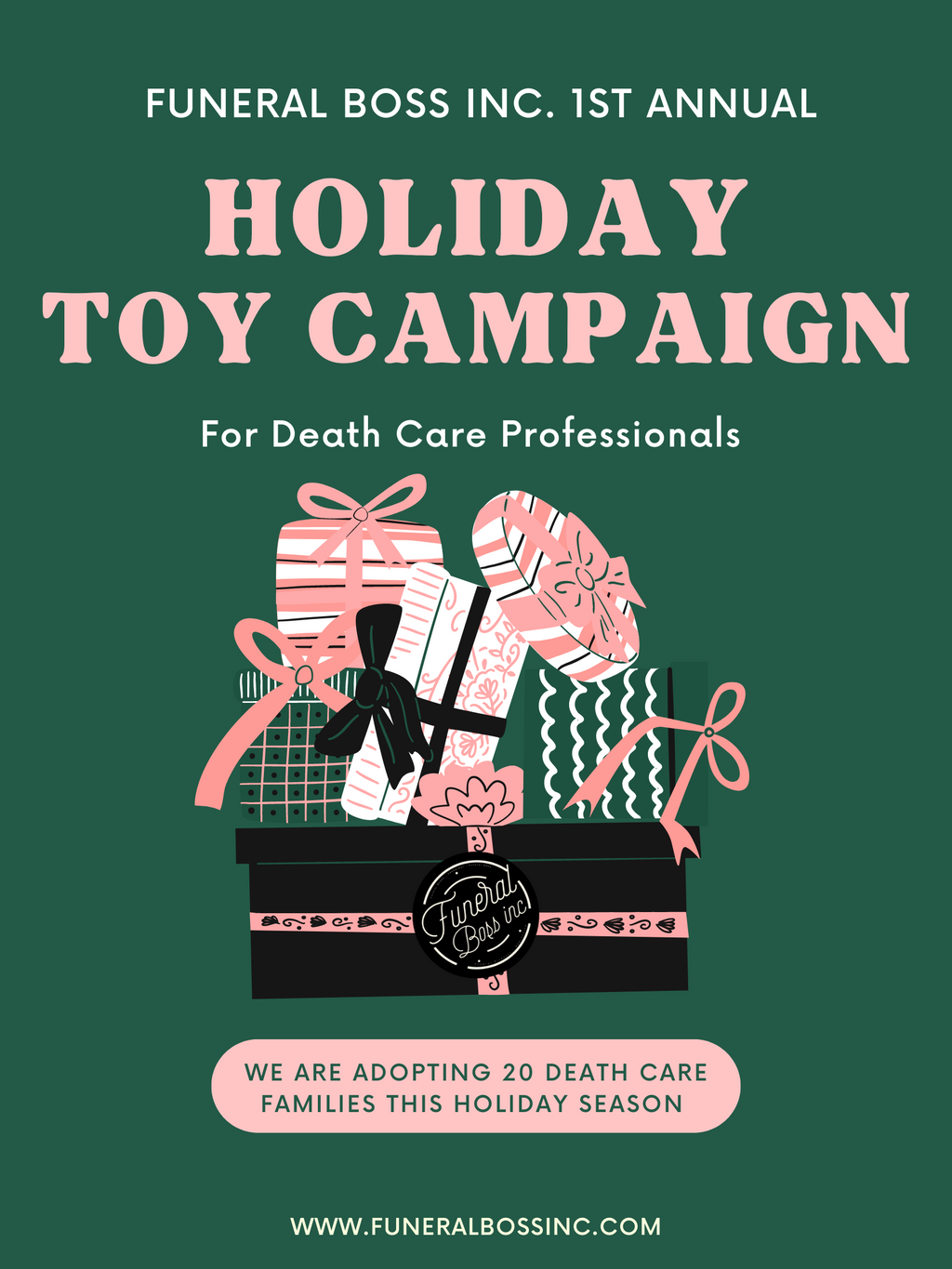 Funeral Boss Inc. First Annual Holiday Toy Campaign!