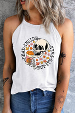 DEAD INSIDE BUT IT'S FALL Tank Top