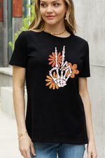 Skeleton Hand Graphic Cotton Tee
