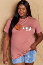 Jack-O'-Lantern Graphic Cotton T-Shirt