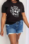 X- FBB Butterfly Skull Graphic Cotton Tee