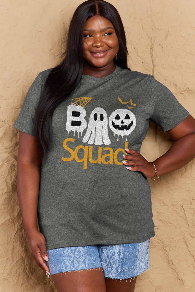 BOO SQUAD Graphic Cotton T-Shirt