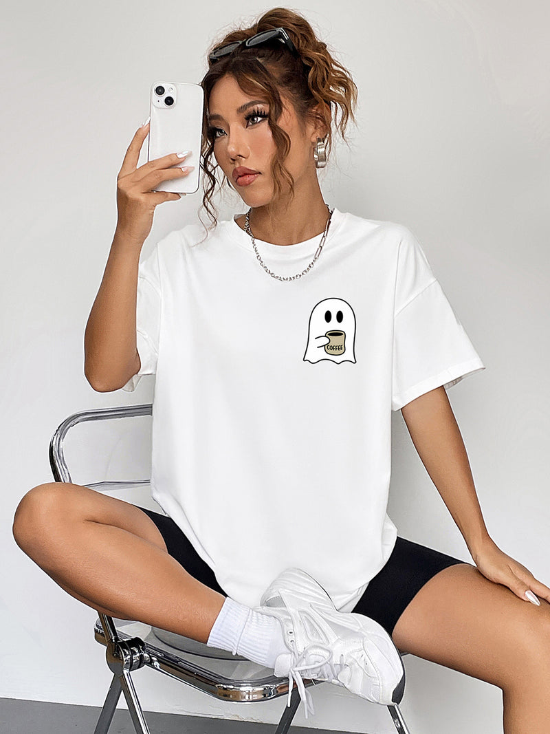 Coffee Ghost Graphic T-Shirt