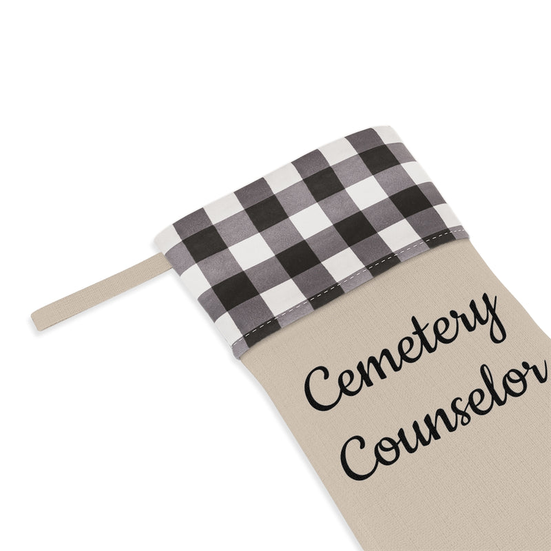 Cemetery Counselor Christmas Stocking