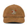 Skelton & Roses Embroidered Corduroy hat
