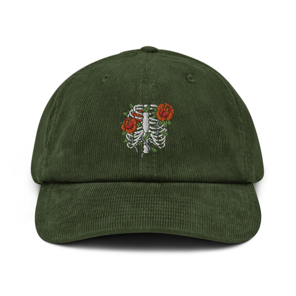 Skull Rose Embroidered Dad Hat | Riot Society Clothing