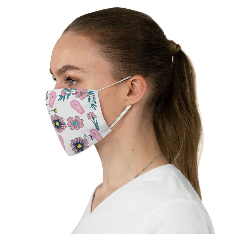 Coffins & Flowers Fabric Face Mask