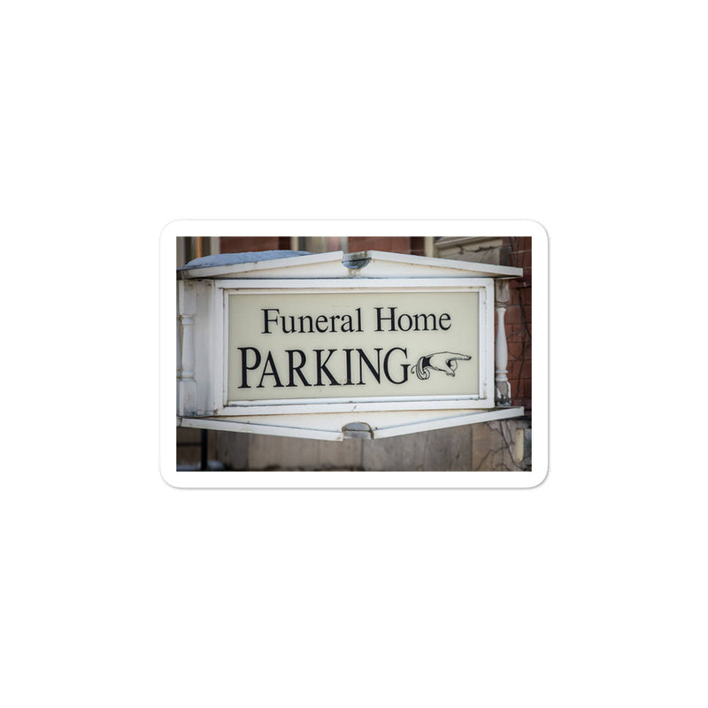 Funeral Home Parking stickers