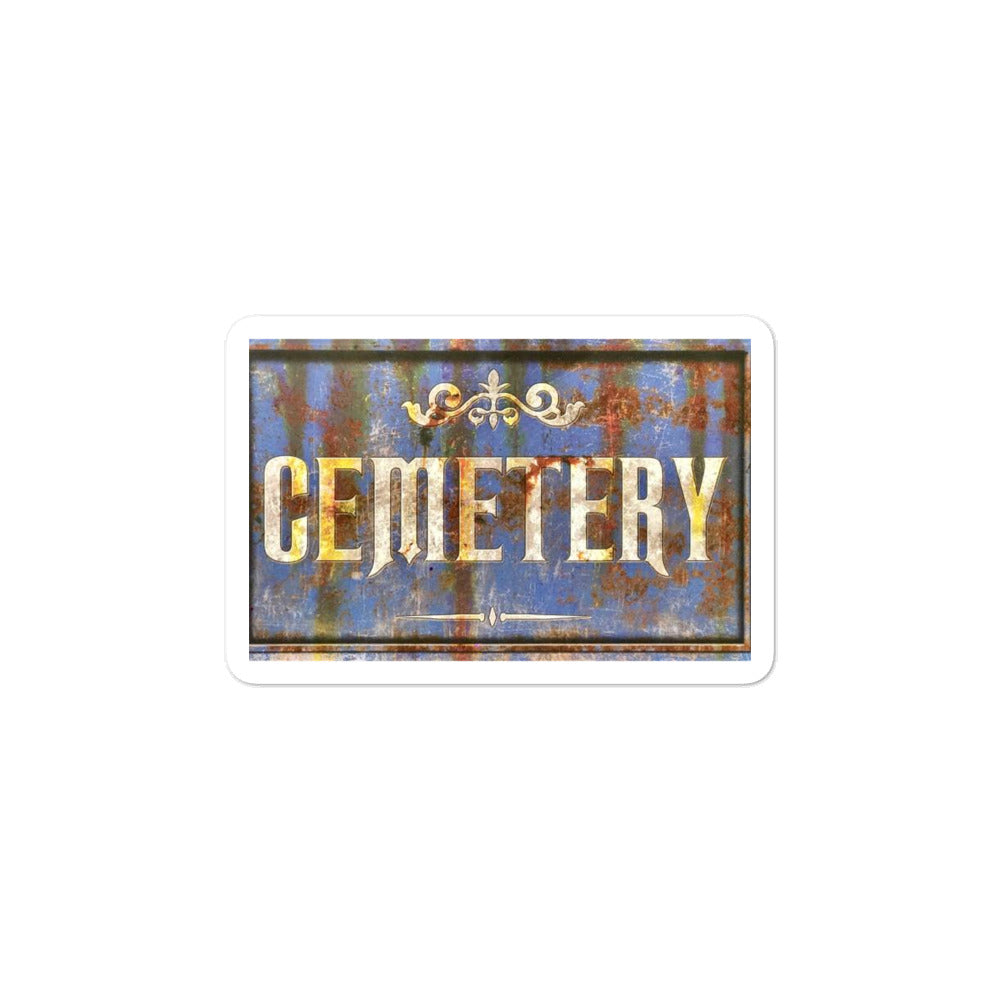 Cemetery stickers
