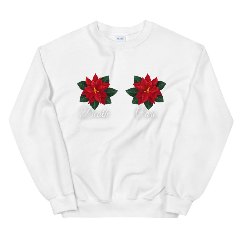 Death Care Poinsettias Ugly Sweater