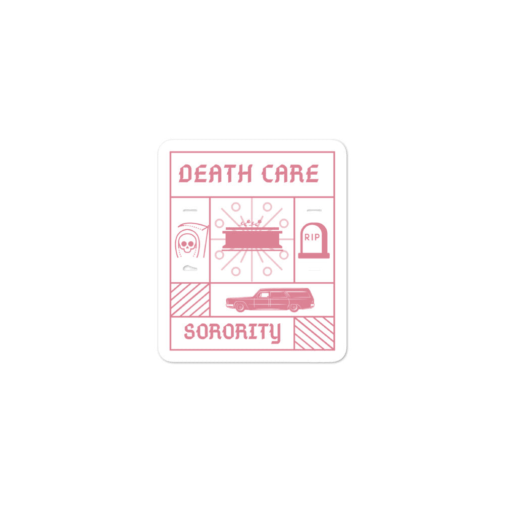Death Care Sorority Bubble-free stickers