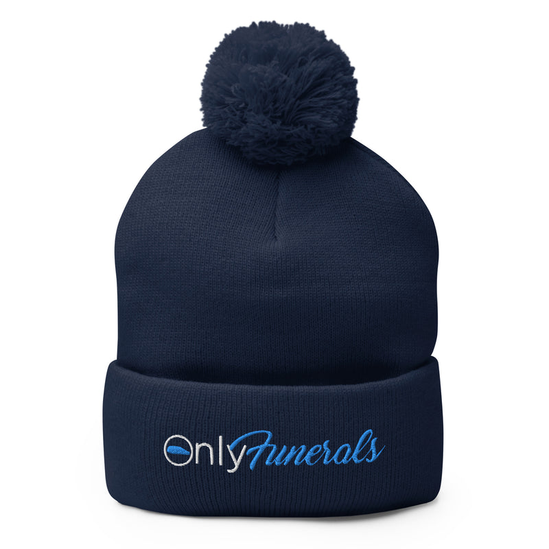 Only Funerals Pom-Pom Beanie