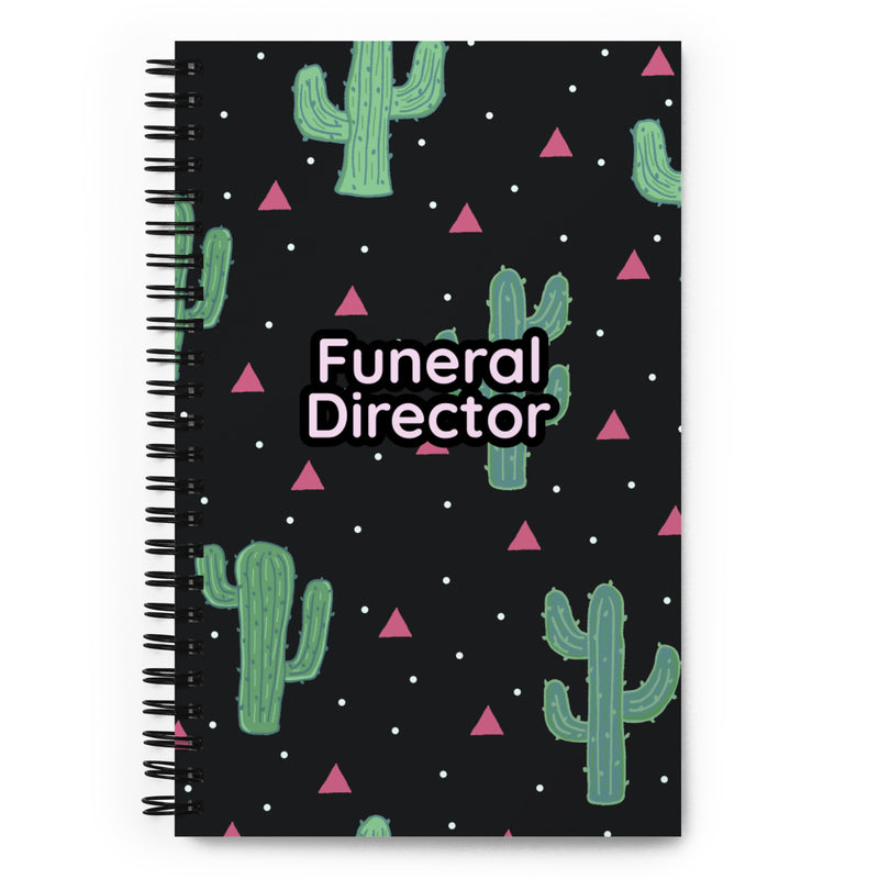 Funeral Director Spiral notebook