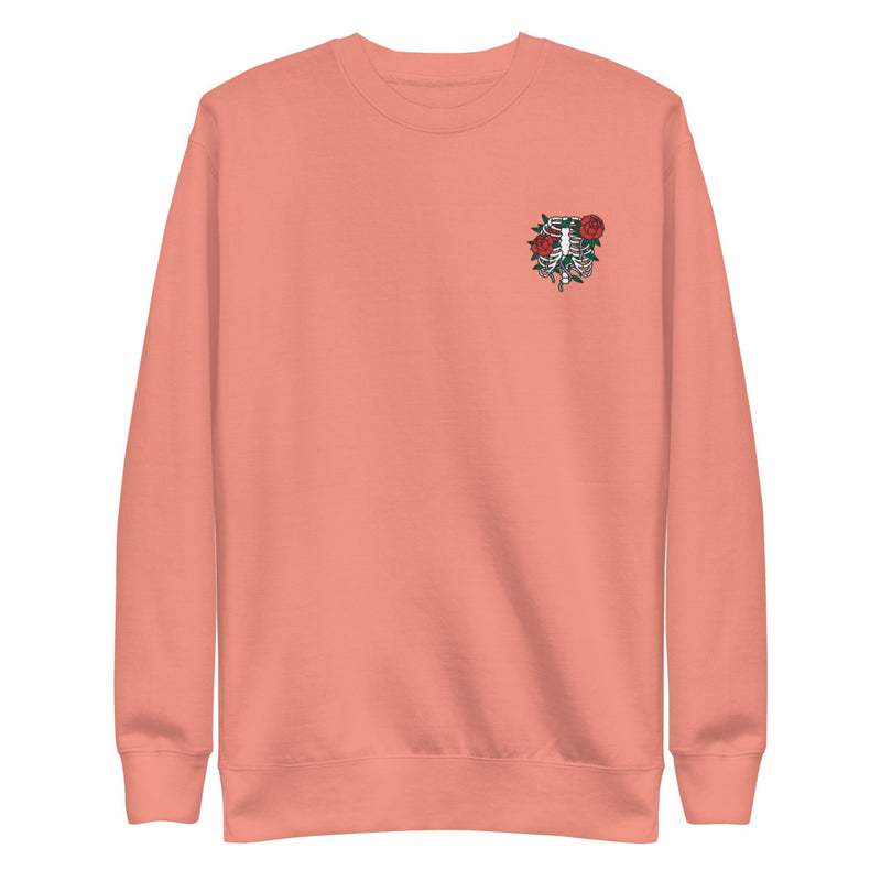 Skelton & Roses Embroidered Pullover
