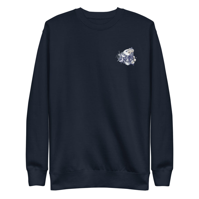 Skull Embroidered Pullover
