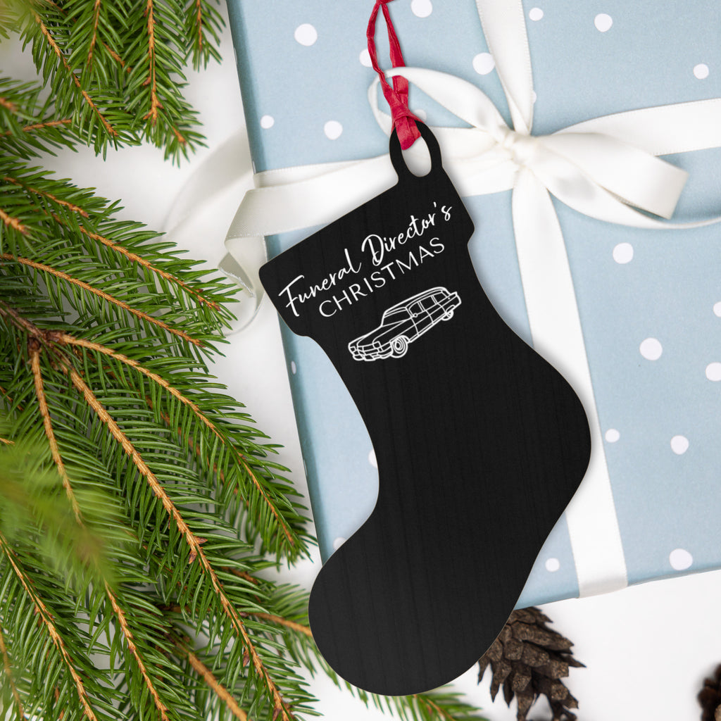 Funeral Director's Christmas Wooden ornament